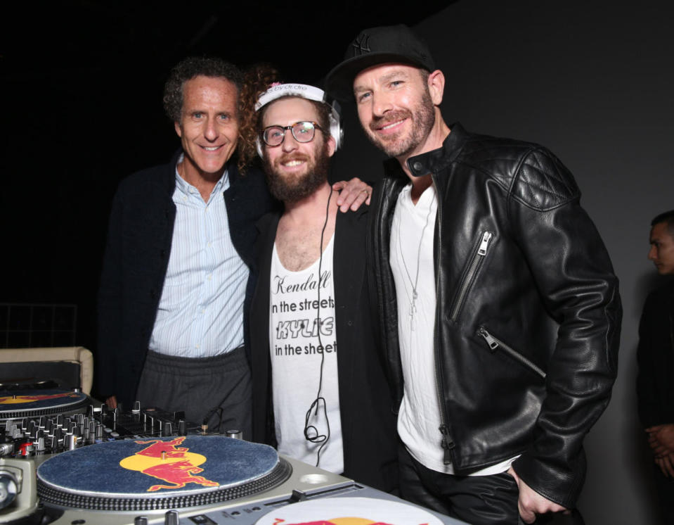 LOS ANGELES, CA - FEBRUARY 12:  Daniel Glass, Sean Glass and Jason Bentley attend the CORE Hydration At The Grammy “Friends and Family” Celebration at Quixote Studios on February 12, 2016 in Los Angeles, California.  (Photo by Todd Williamson/Getty Images for CORE Hydration)