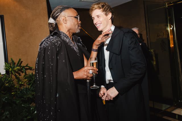 <p>Lanna Apisukh/WWD via Getty</p> Billy Porter and Eddie Redmayne