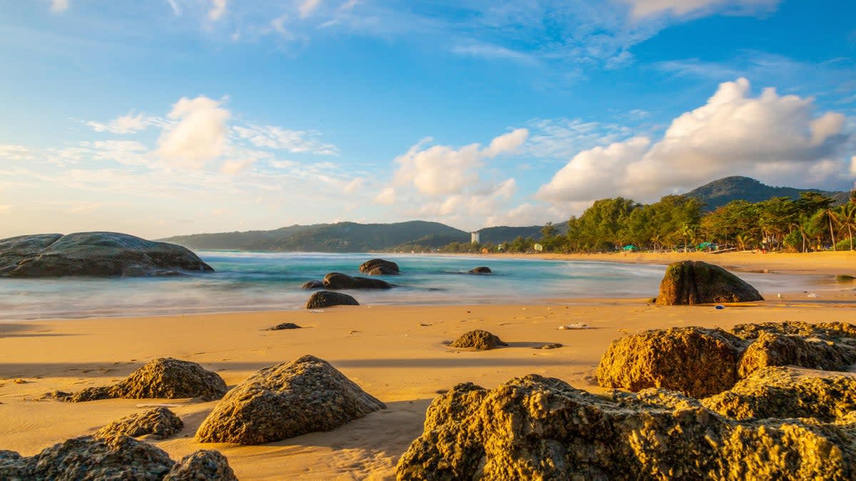 A panoramic view of an empty Kamala Beach (Getty Images/iStockphoto)