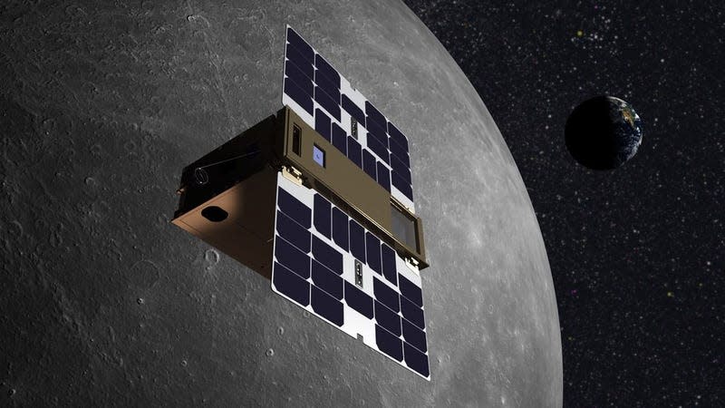 Artist’s impression of Lockheed Martin’s LunIR cubesat, which failed shortly after launch. 