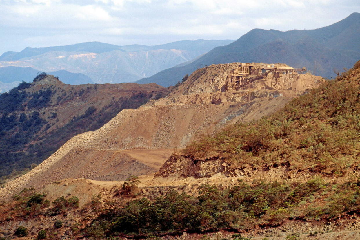 Mine de nickel en Nouvelle-Calédonie.  - Credit:Daniel Heuclin / MAXPPP / PHOTOSHOT/MAXPPP