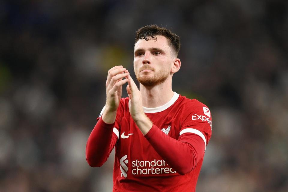 Andy Robertson is progressing well after having shoulder surgery (Getty Images)