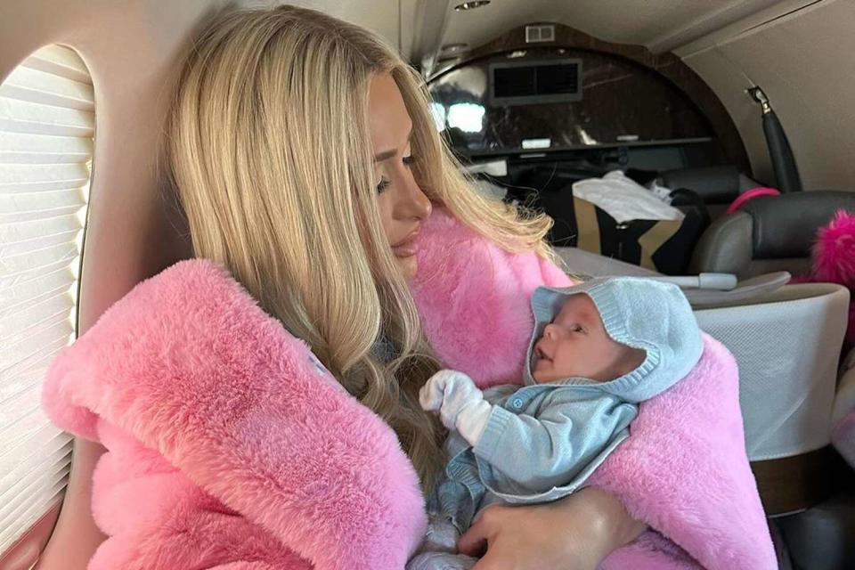 <p>Paris Hilton Instagram</p> Paris Hilton and son Phoenix