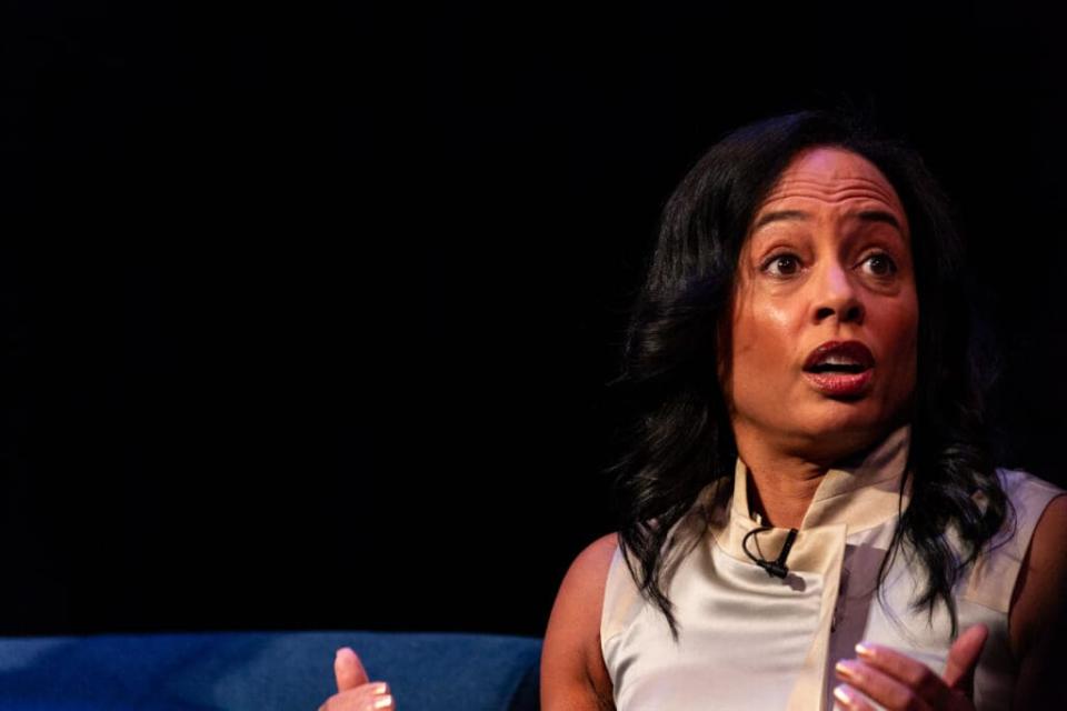 Linda Goler Blount, CEO/President, Black Women’s Health Imperative, on a panel for TV One and the National Urban League’s televised town hall taping at The Howard Theatre in Washington, D.C. (Photo by Cheriss May/NurPhoto via Getty Images)