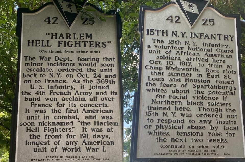 The Harlem Hell Fighters marker is shown.