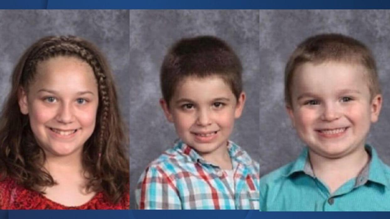 Left to right: Isabell Cruz, Remington Cruz and Wyatt Cruz were reported missing on Oct. 28 at 8 a.m.