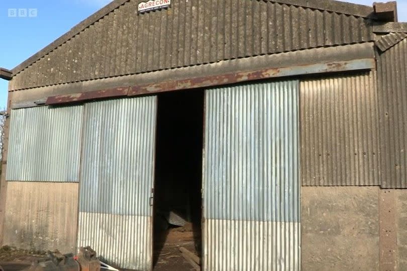 Big modern barn was a useful addition to the site