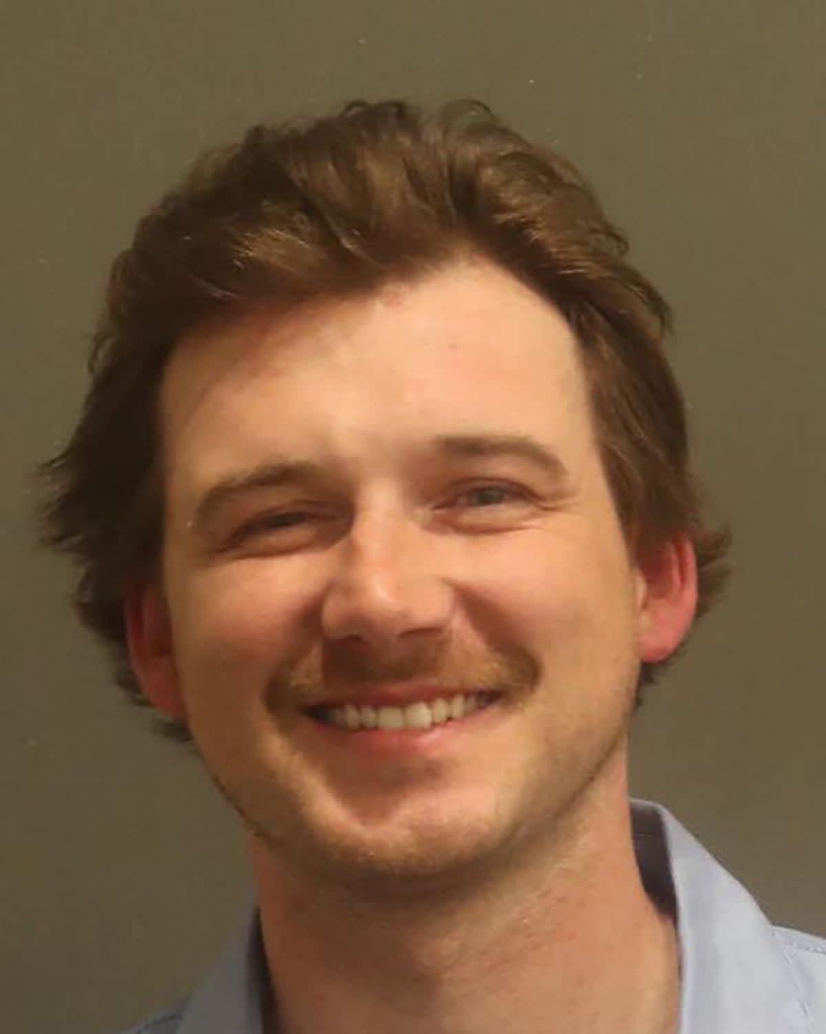 Morgan Wallen poses in a booking photo on 8 April, 2024 (Metropolitan Nashville Police Department via Getty Images)