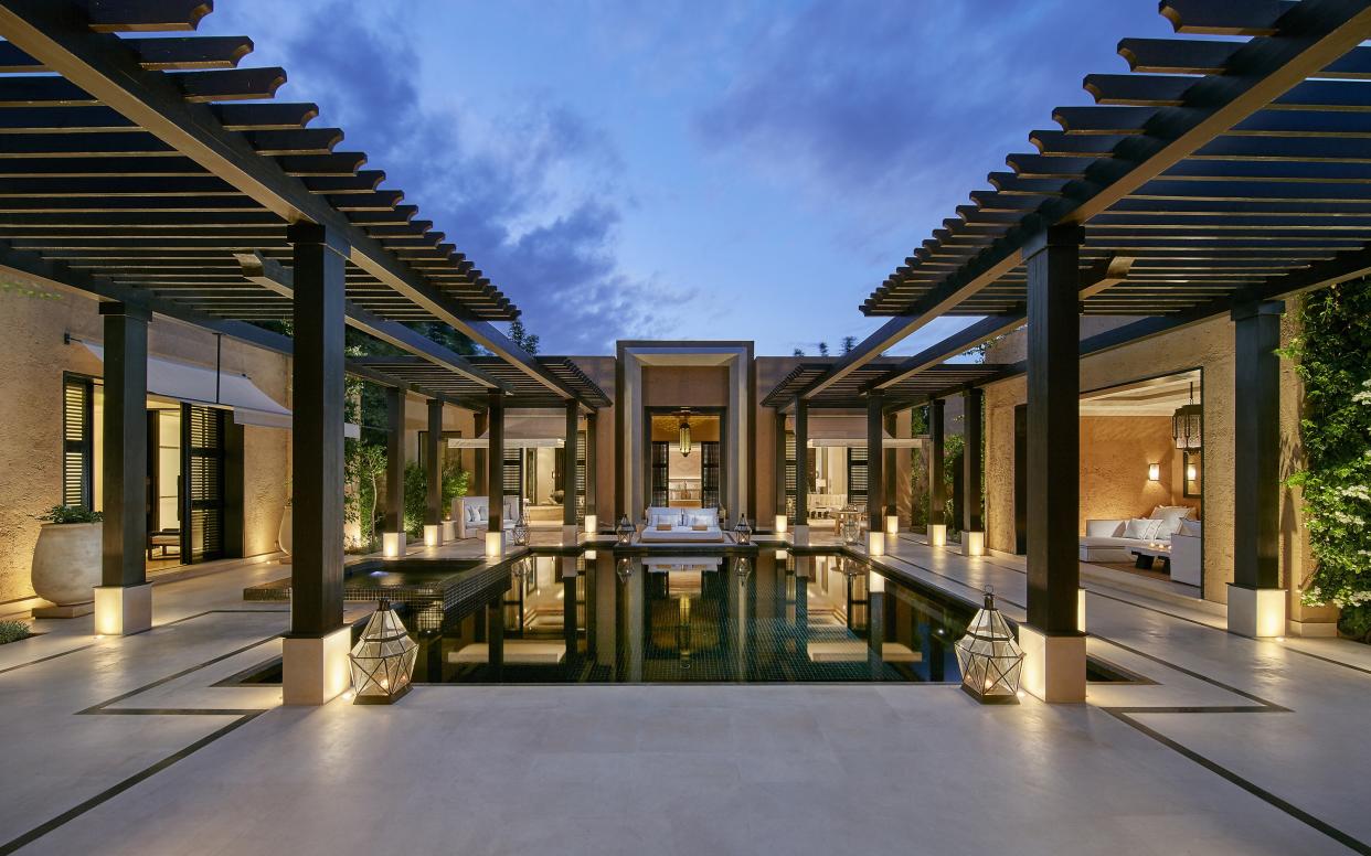 Some 220 staff members support an exceptional array of facilities at the Mandarin Oriental Marrakech, including both indoor and outdoor pools