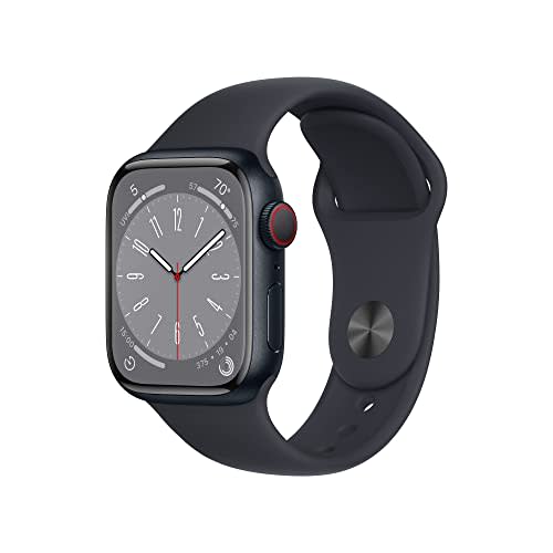 Apple Watch Series 8 [GPS + Cellular 41mm] Smart Watch w/Midnight Aluminum Case with Midnight S…