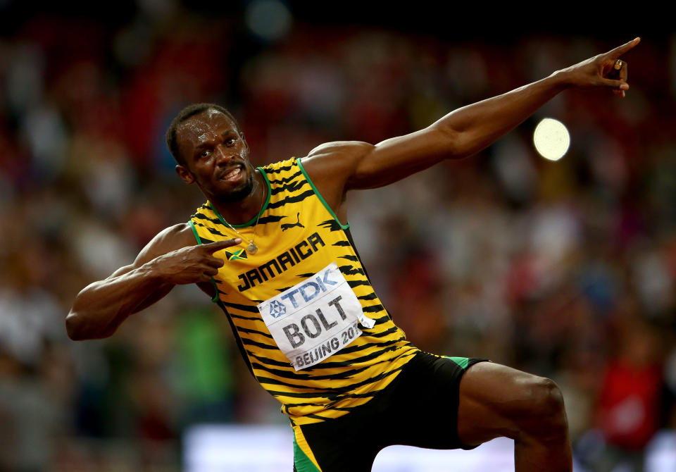 Keiner läuft so schnell wie Usain Bolt: Der Jamaikaner gewann bei den Leichtathletik-Weltmeisterschaften in Peking insgesamt sein elftes WM-Gold – kein Leichtathlet hat mehr.