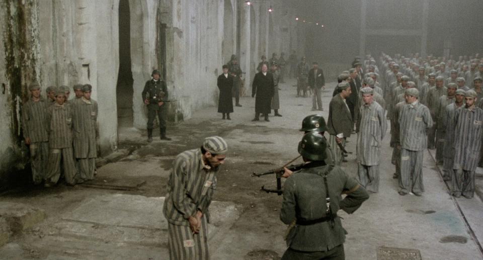 A horrific example of a Nazi prison camp in Lina Wertmuller's Seven Beauties.