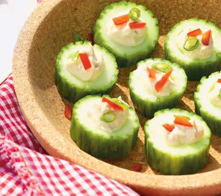 Stuffed Cucumber Cups