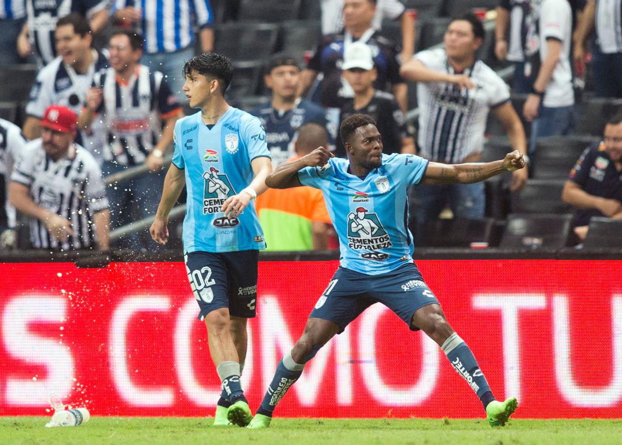 Rayados quedó eliminado y la cereza en el pastel la puso Avilés Hurtado con un simbólico gol de penal. (JULIO CESAR AGUILAR/AFP via Getty Images)