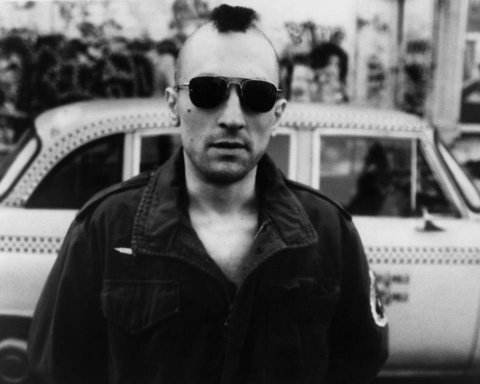 American actor Robert De Niro as Travis Bickle in the film 'Taxi Driver', 1976.  (Photo by Silver Screen Collection/Getty Images)