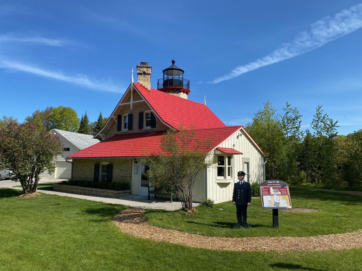 The McGulpin Point Lighthouse is located at 500 Headlands Road in Mackinaw City.