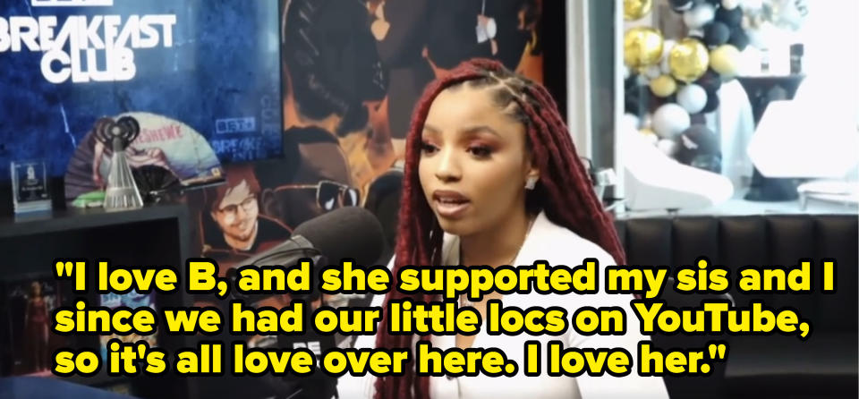 i love B andn she supported my sis and i since we had our little locs on youtube, so it's all love over here. i love her