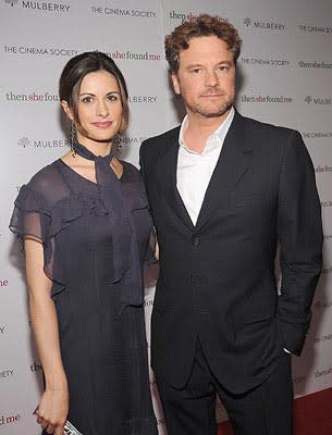 Colin Firth and wife at the New York premiere of ThinkFilm's  Then She Found Me