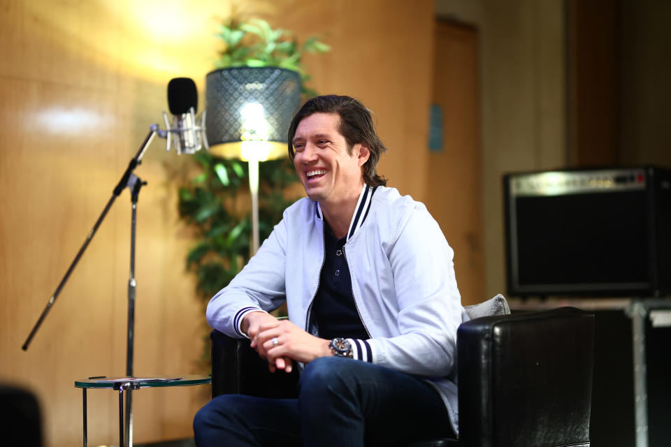 LONDON,ENGLAND - MARCH 8: Vernon Kay during the Rock Profiles for Red Nose Day on March 8th, 2022 in London,England. (Photo by Comic Relief/Getty Images)