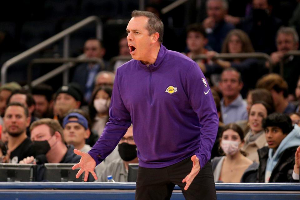Coach Frank Vogel has the Los Angeles Lakers sitting in seventh place in the Western Conference, at 12-12.