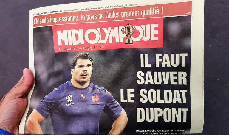 La portada del diario Midi Olympique: 