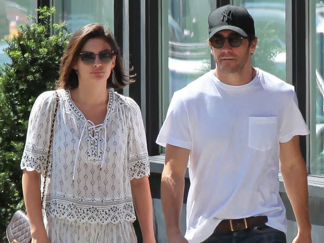 <p>Ignat/Bauer-Griffin/GC Images</p> Jake Gyllenhaal and Alyssa Miller are seen on August 26, 2013 in New York City.