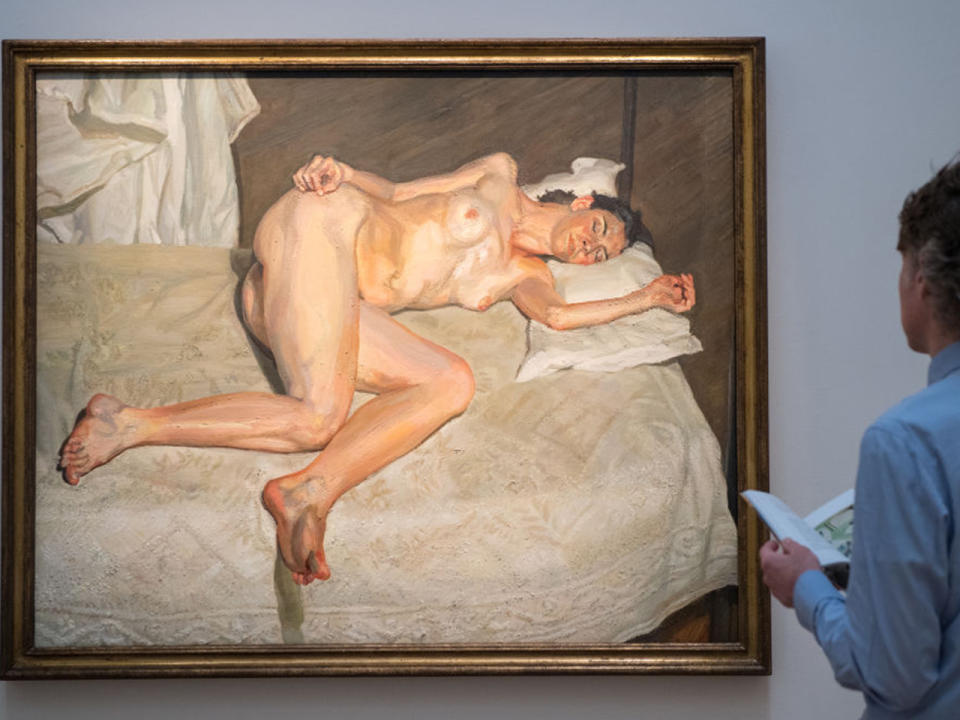 Vor rund 16 Jahren malte Lucian Freud Sophie Church nackt auf einem weißen Bettlaken. (Bild-Copyright: Chris J Ratcliffe/Getty Images Europe)