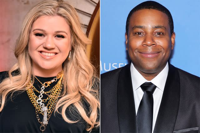 <p>Jared Siskin/Getty Images; Theo Wargo/Getty Images</p> Kelly Clarkson and Kenan Thompson