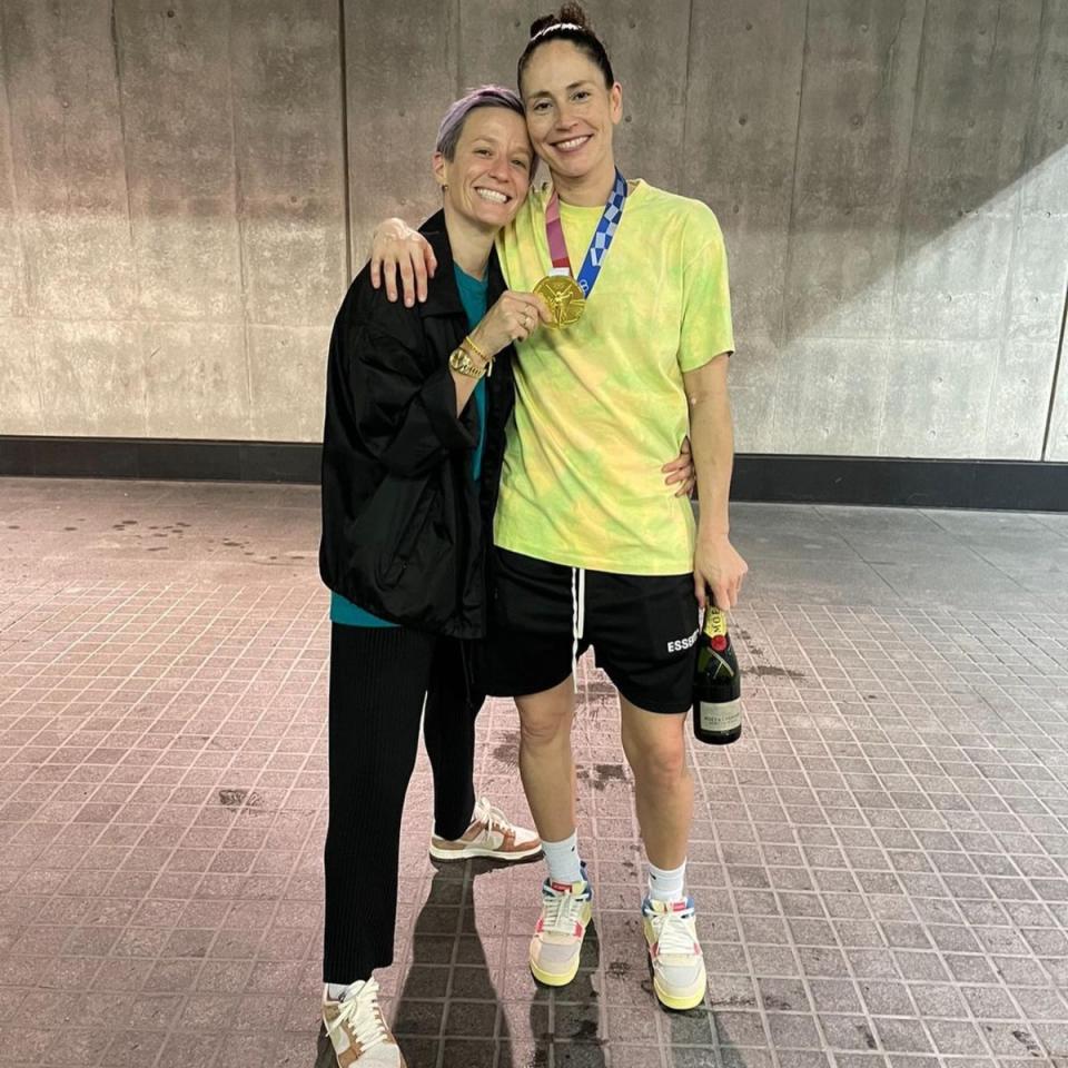 <p>Megan Rapinoe & Sue Bird</p>