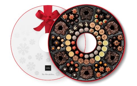 The Grand Chocolate Wreath Box - Credit: Hotel Chocolat