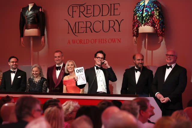 <p>Tristan Fewings/Getty</p> The 'Freddie Mercury: A World of His Own' evening sale at Sotheby's on Sept. 6, 2023 in London