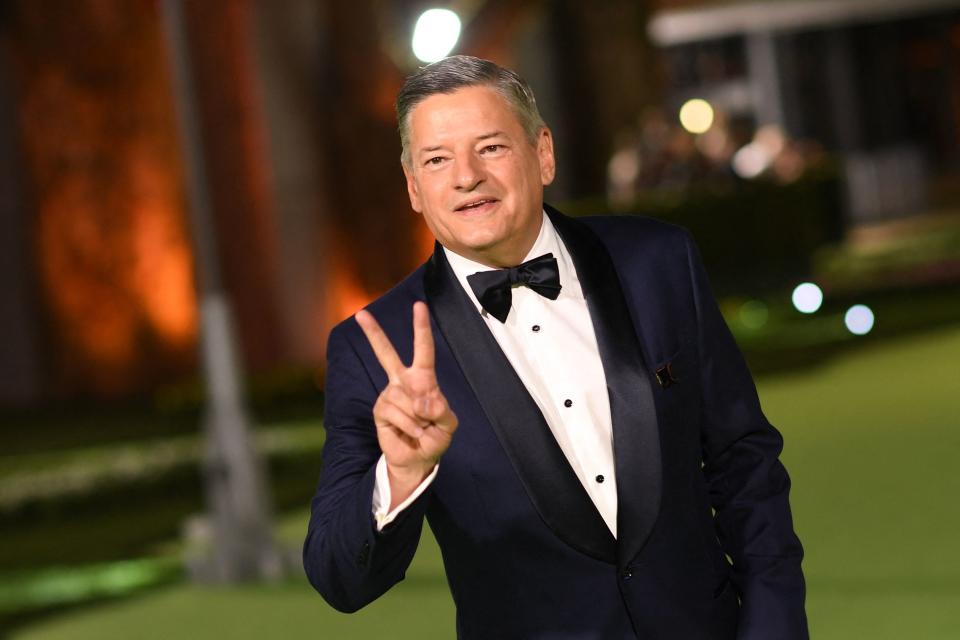 Co-CEO of Netflix Ted Sarandos arrives for the Academy Museum of Motion Pictures opening gala on September 25, 2021 in Los Angeles, California. (Photo by VALERIE MACON / AFP) (Photo by VALERIE MACON/AFP via Getty Images)