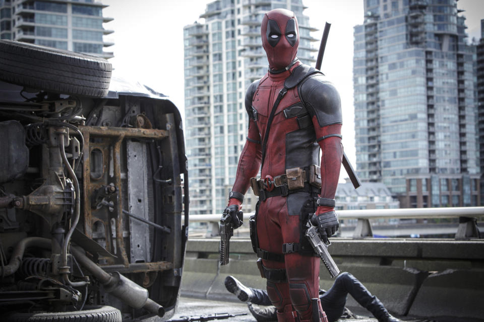 A still from the movie Deadpool