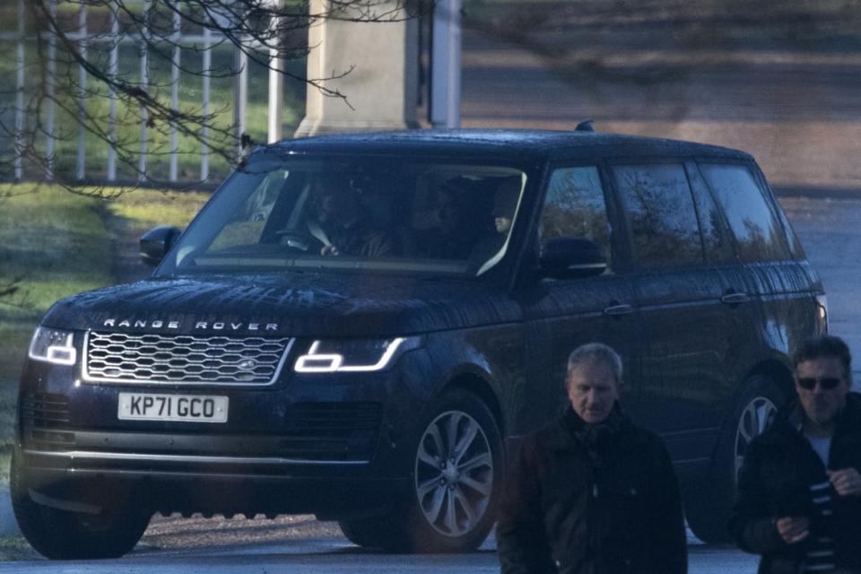 <div class="inline-image__caption"><p>Prince Andrew is driven from his house near Windsor castle on Thursday.</p></div> <div class="inline-image__credit">Justin Tallis/AFP via Getty</div>