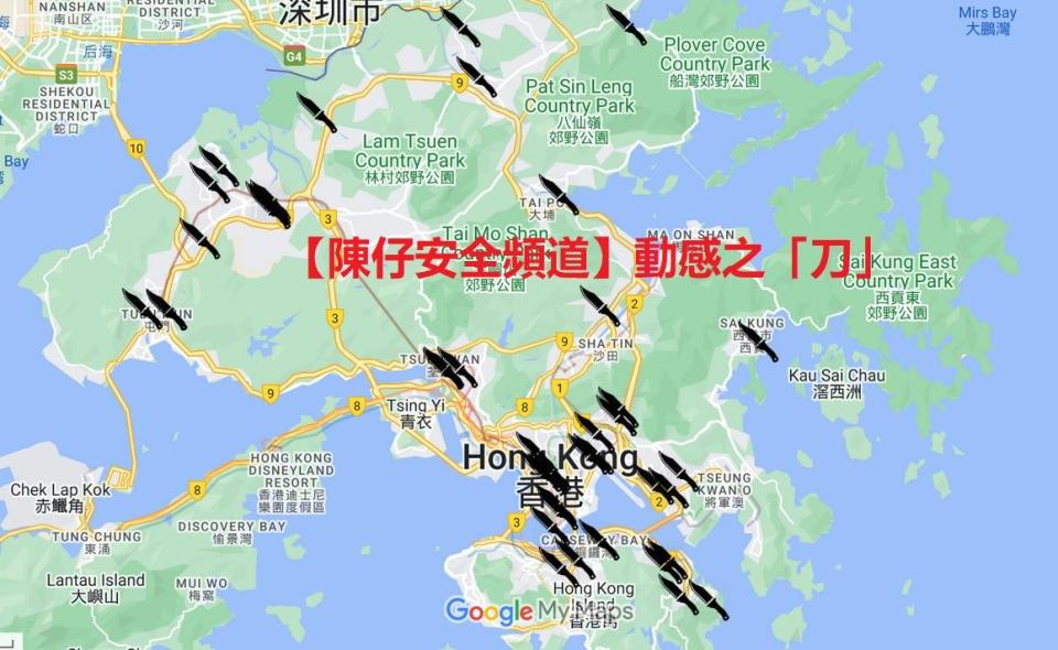 醫學界前立法會議員陳沛然開設「安全地圖」，助市民參考。(陳沛然fb圖))