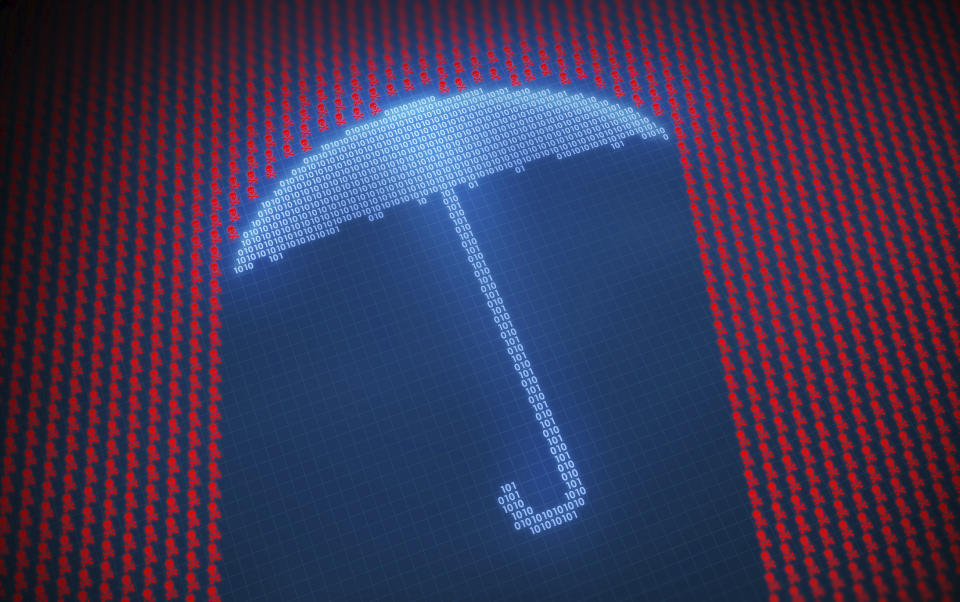 Digital umbrella protecting against cyberthreats