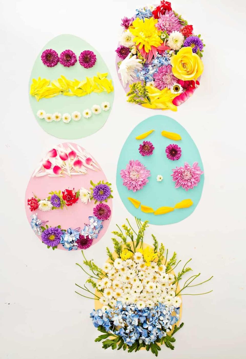 Easter Egg Flower Art