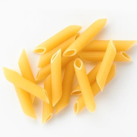 長通粉Penne Pasta，特色是削去兩端的斜切面。