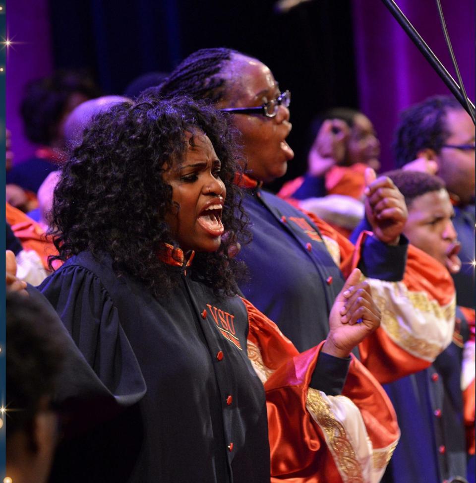 The Virginia State University Gospel Chorale is one of more than 30 performances scheduled for the Vatican's Concerto di Natale Dec. 16 in Rome.
