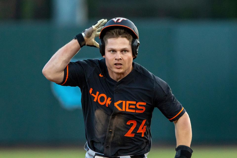 Nick Biddison is one of six baseball players in Virginia Tech’s lineup hitting .319 or better on the season.