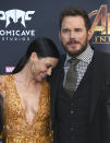 <p>This is how rumors get started. Pratt, who split from wife Anna Faris last year, posed next to the <em>Ant-Man</em> actress, and there are already headlines about them “flirting.” (Photo: Jordan Strauss/Invision/AP) </p>