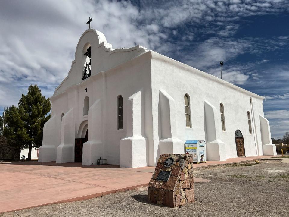 The historic Presidio Chapel of San Elizario is at 1556 San Elizario Road. It is on the Mission Trail.