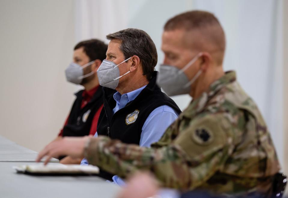 georgia governor brian kemp coronavirus mask