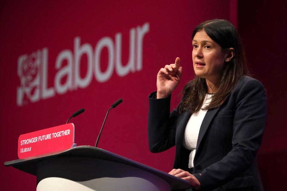 Shadow levelling up secretary Lisa Nandy (Gareth Fuller/PA) (PA Archive)