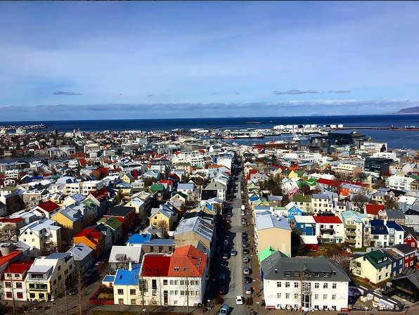 Kourt snapped a lovely shot of the colorful houses in the city of Reykjavik. It’s good to have variety, people.  