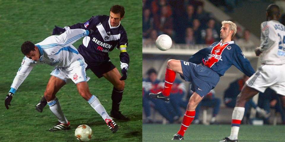 Alain Roche : aux Girondins de Bordeaux de 1985 à 1989 puis au PSG de 1992 à 1998 puis aux Girondins de Bordeaux de 2000 à 2002.