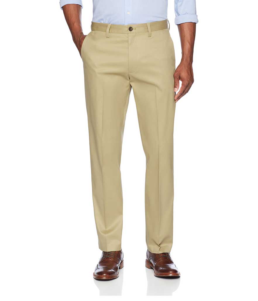 <p>Men’s Straight Fit Non-Iron Dress Chino Pant in Wheat, $59 + up to 50% off, <a rel="nofollow noopener" href="https://www.amazon.com/dp/B077KRRX4P/ref=twister_B077KSJH1L" target="_blank" data-ylk="slk:amazon.com;elm:context_link;itc:0;sec:content-canvas" class="link ">amazon.com </a> </p>