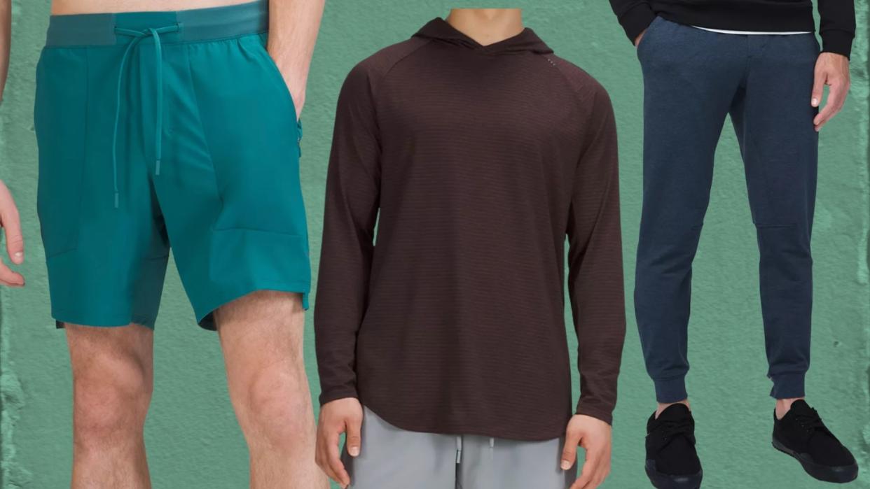 Shorts, hoodies, sweats and more are all discounted. (Photo: Lululemon)