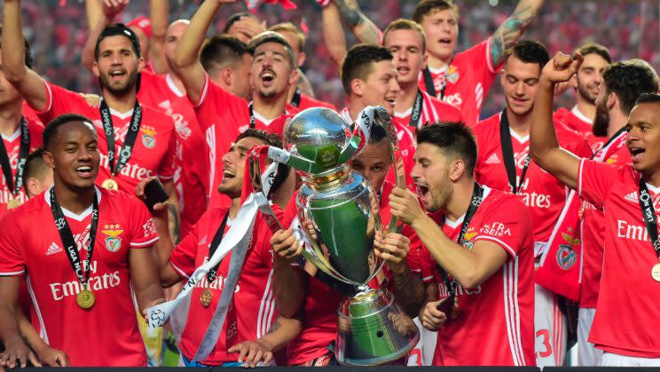 El Benfica celebra el título de liga (Foto: Getty Images)