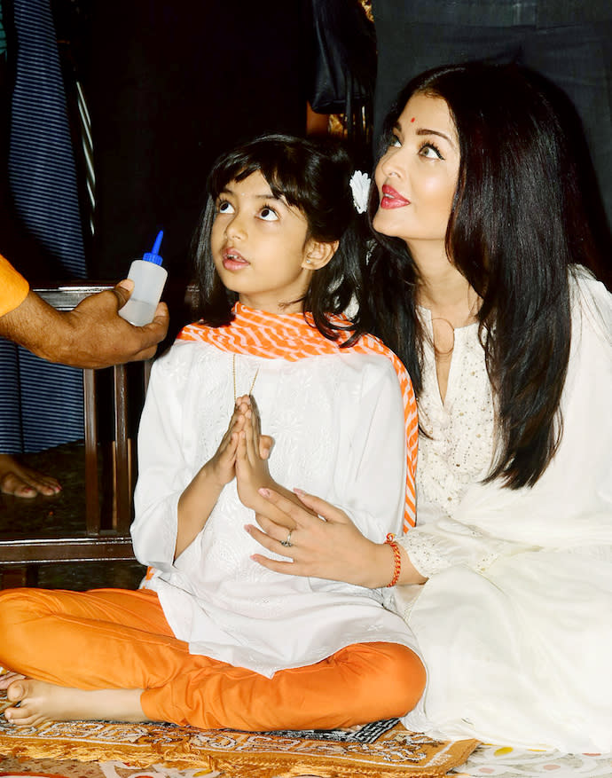 Aishwarya Rai Bachchan at Durga Puja